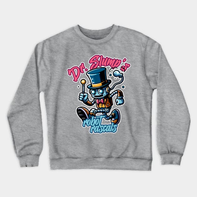 Dr. Slump Robot Rascal Crewneck Sweatshirt by elegantelite